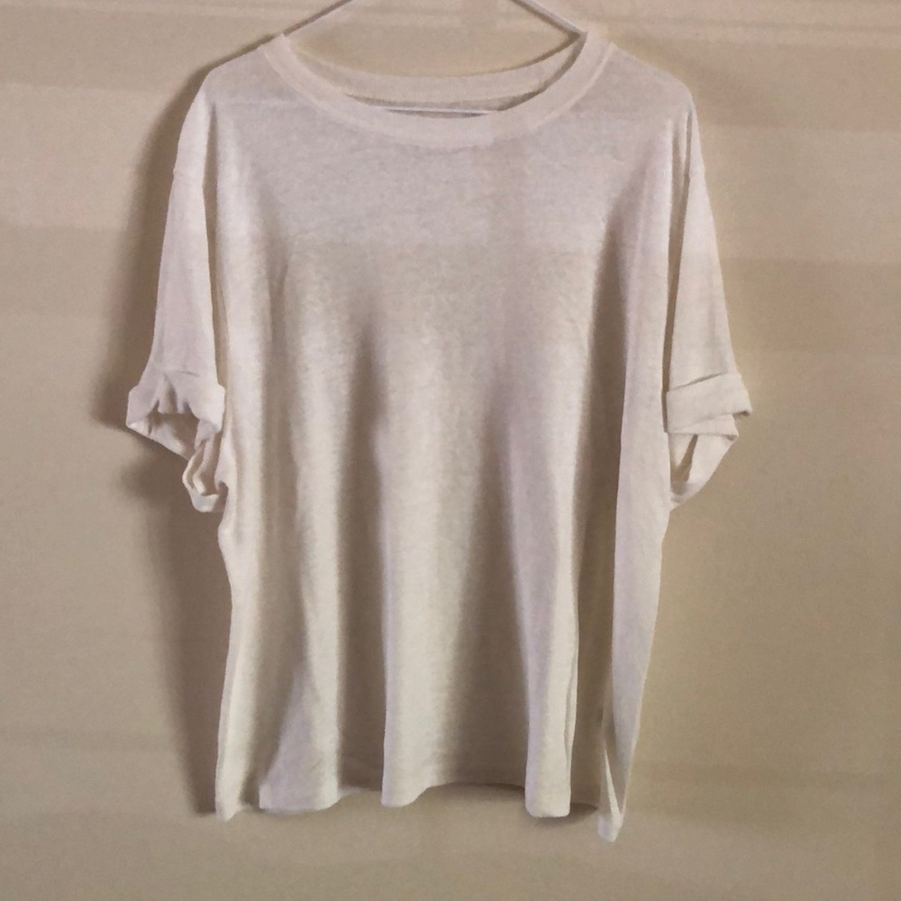 Ivory linen tee by A New Day size 1X
